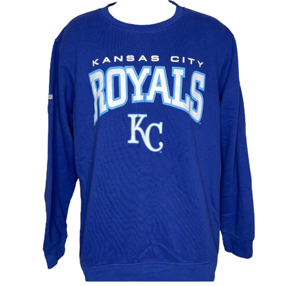 Kansas City Royals KC Baseball MLB Sweatshirt Crewneck Pullover Shirt 2XL